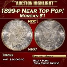 1899-p Morgan Dollar Near Top Pop! $1 ms67 SEGS