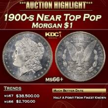 1900-s Morgan Dollar Near Top Pop $1 ms66+ SEGS