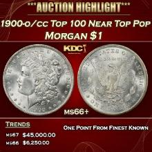 1900-o/cc Top 100 Morgan Dollar Near Top Pop $1 ms66+ SEGS