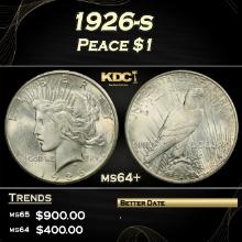 1926-s Peace Dollar $1 Grades ms64+