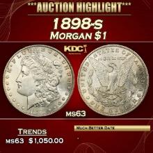 1898-s Morgan Dollar $1 ms63 USCG