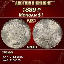 1889-p Morgan Dollar $1 ms66+ SEGS