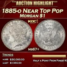 1885-o Morgan Dollar Near Top Pop $1 ms67+ SEGS