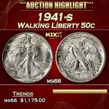 1941-s Walking Liberty Half Dollar 50c ms66 SEGS