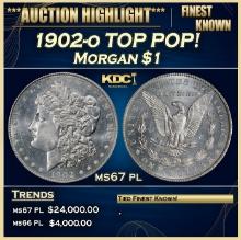 1902-o Morgan Dollar TOP POP! $1 ms67 pl SEGS