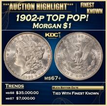 1902-p Morgan Dollar TOP POP! $1 ms67+ SEGS