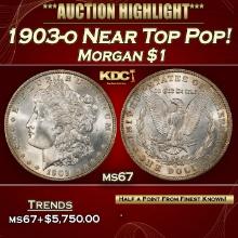 1903-o Morgan Dollar Near Top Pop! $1 ms67 SEGS