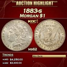 1883-s Morgan Dollar $1 ms62 USCG