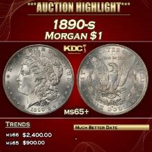 1890-s Morgan Dollar $1 ms65+ SEGS
