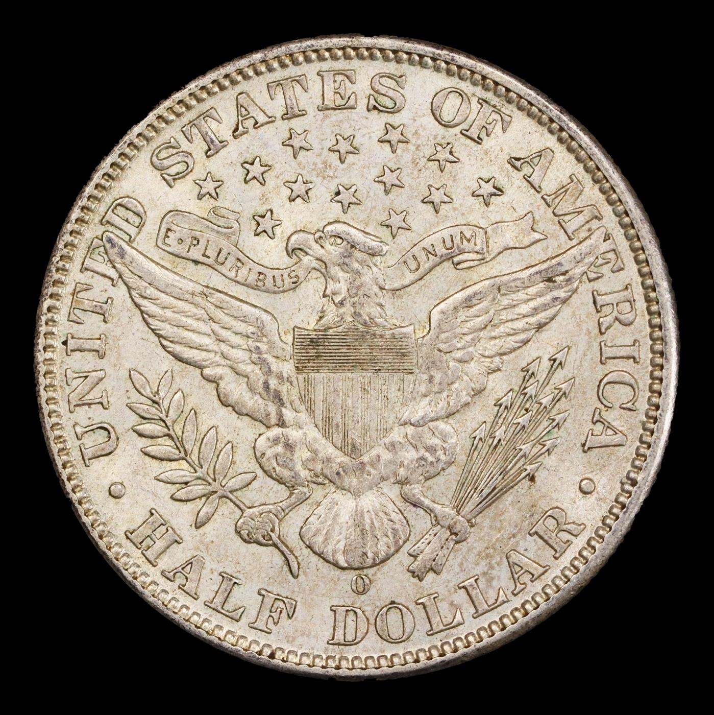 1908-o Barber Half Dollars 50c Grades ms62