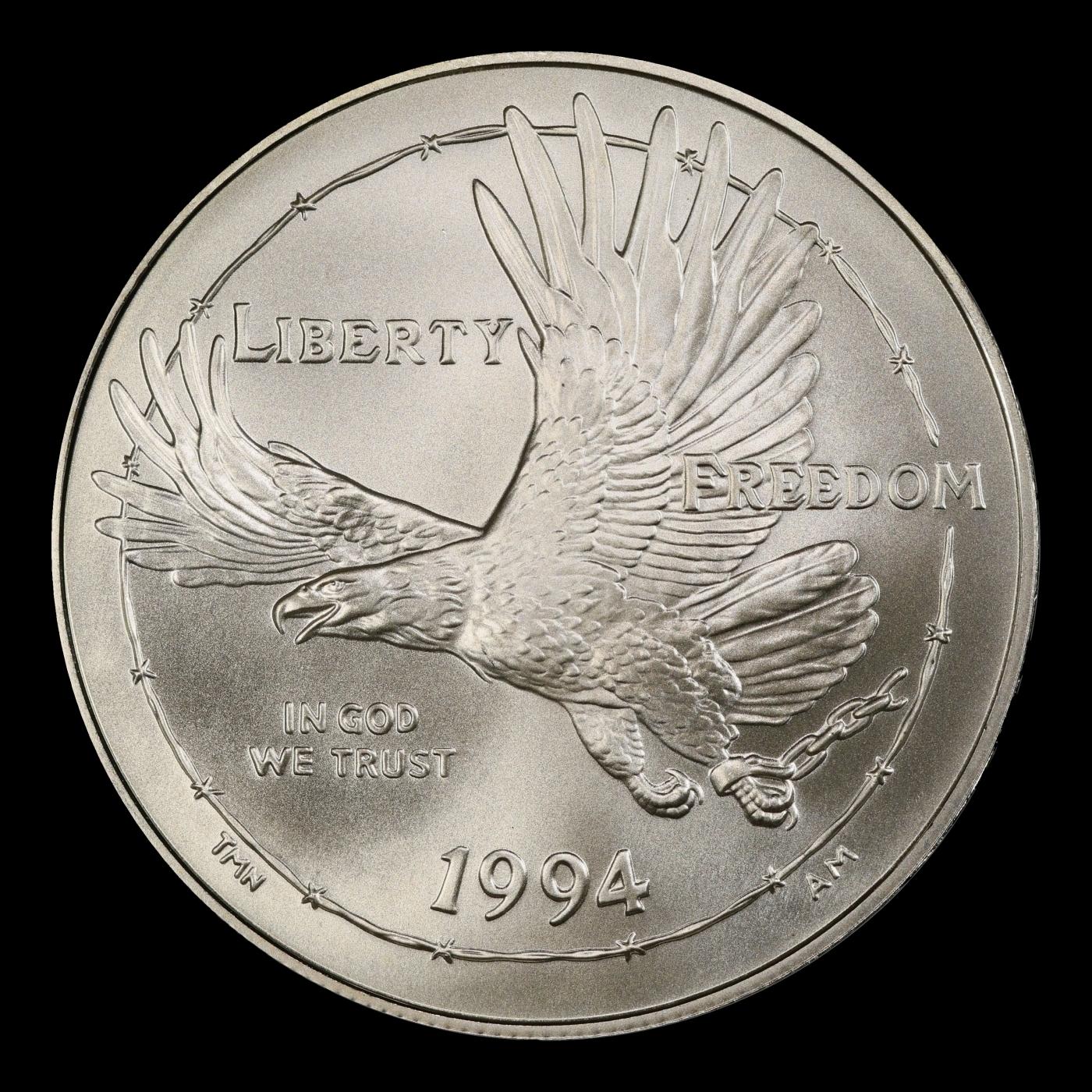 1994-w Prisoner of War Modern Commem Dollar $1 ms70 SEGS