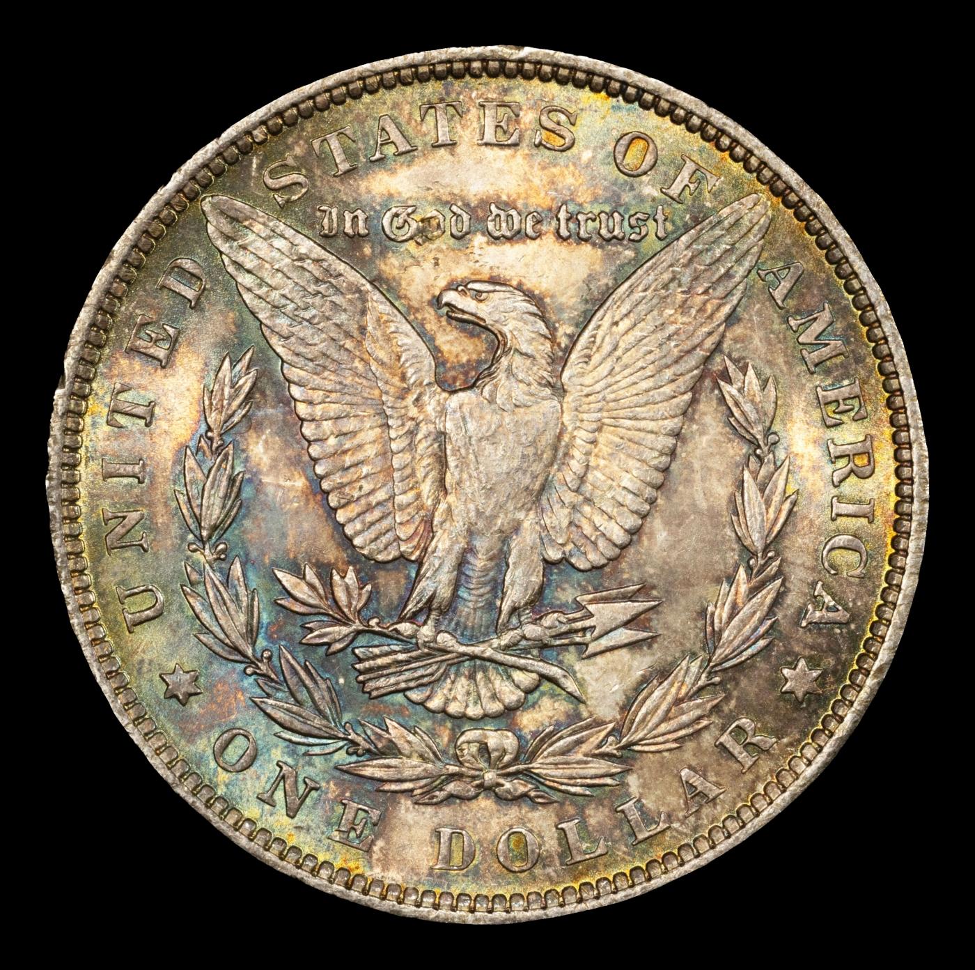 1889-p Morgan Dollar Colorfully Toned  $1 ms66+ SEGS
