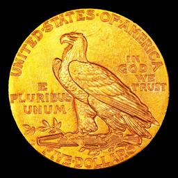 1915-s Gold Indian Half Eagle $5 ms63 USCG