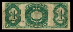 1891 $1 large size Silver Certificate Martha Washington Grades vf+ Signatures Tillman/Morgan