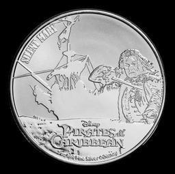 2022 Disney Pirates of the Caribbean: Silent Mary 1 oz .999 Silver $2 Niue