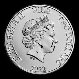2022 Disney Pirates of the Caribbean: Silent Mary 1 oz .999 Silver $2 Niue