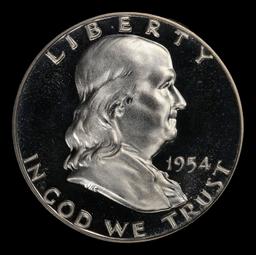 1954 Proof Franklin Half Dollar Near Top Pop! 50c pr68+ DCAM SEGS