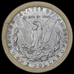 CS- Circ Morgan Silver Dollar Roll By SEARS 10 Coin 1893/'P' Rev Ends