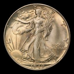 1940-s Walking Liberty Half Dollar TOP POP! 50c ms67+ SEGS