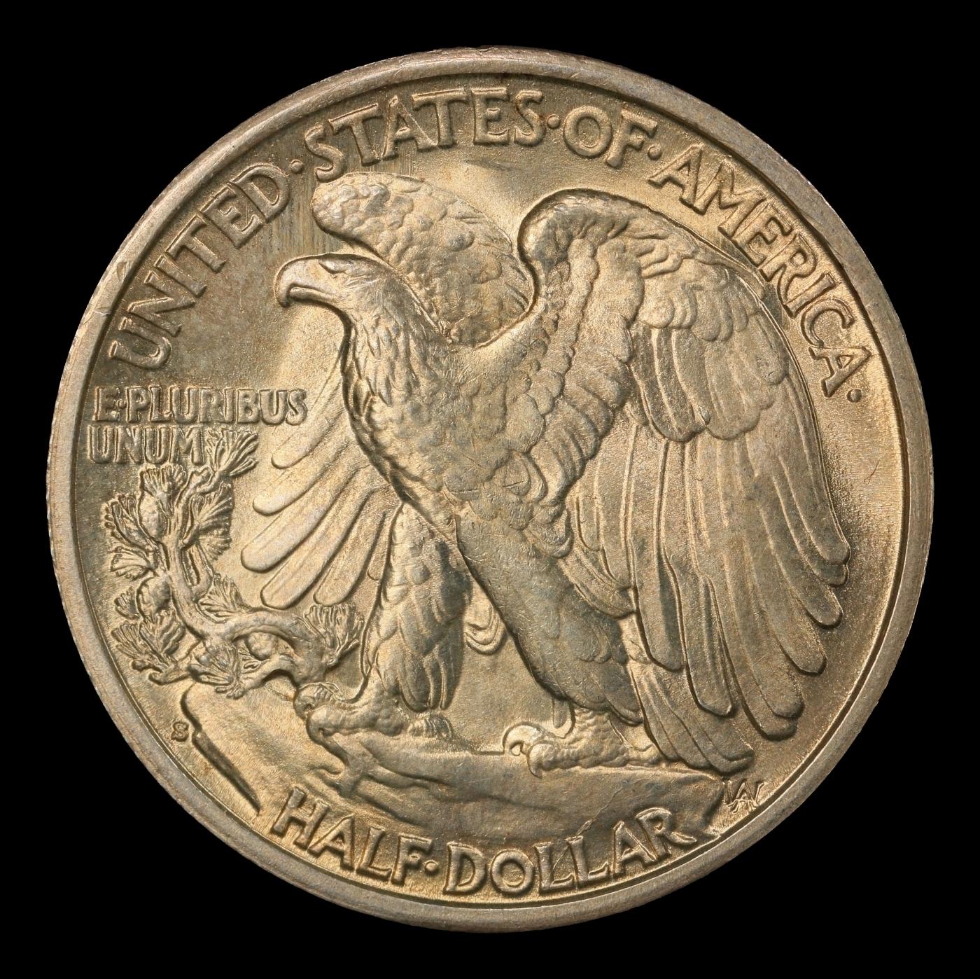 1940-s Walking Liberty Half Dollar TOP POP! 50c ms67+ SEGS