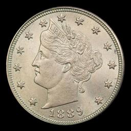 1889 Liberty Nickel TOP POP! 5c ms67+ SEGS