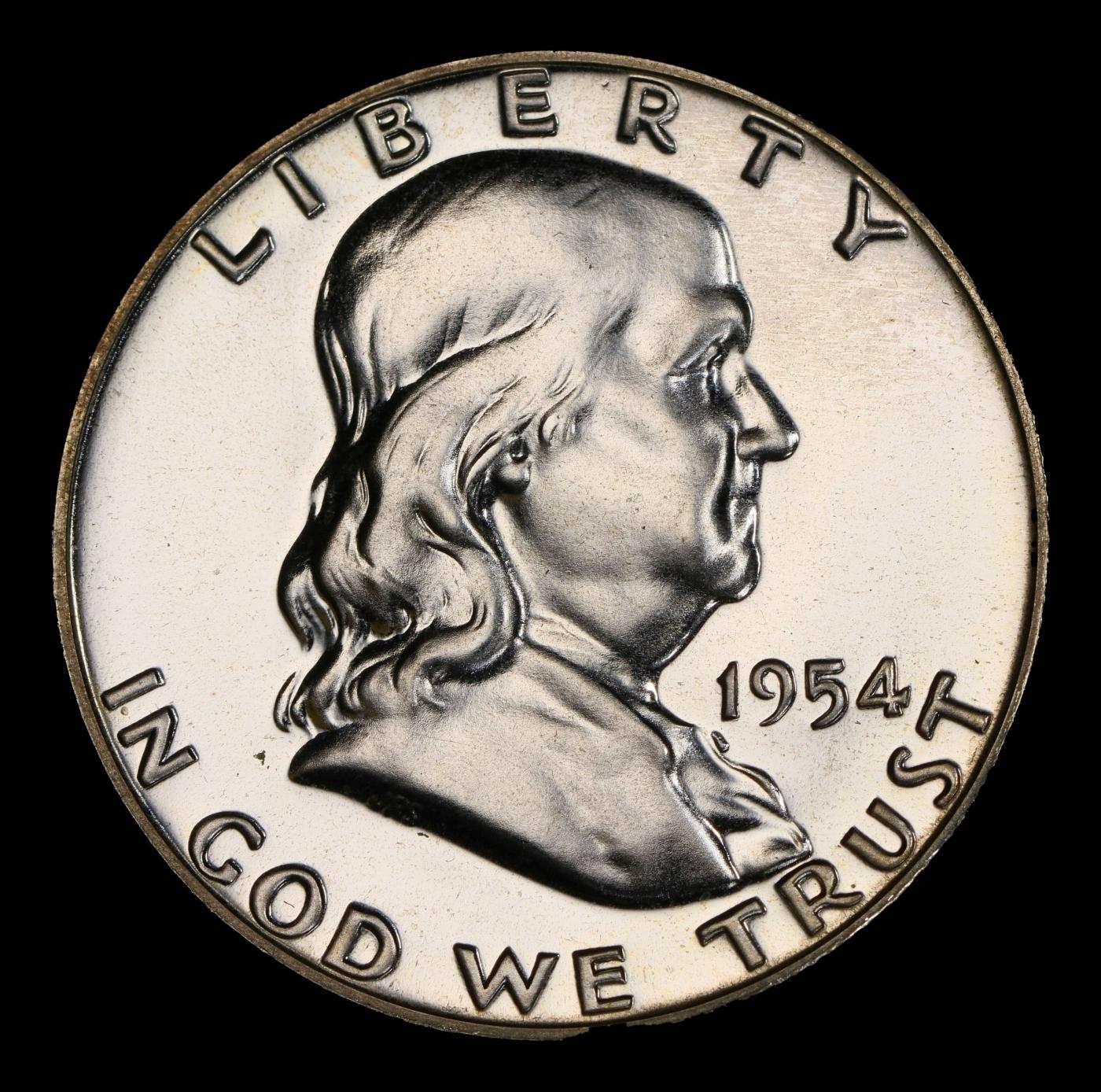 1954 Proof Franklin Half Dollar 50c pr68+ SEGS