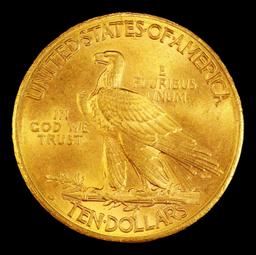 1910-d Gold Indian Eagle Near Top Pop! $10 ms66+ SEGS