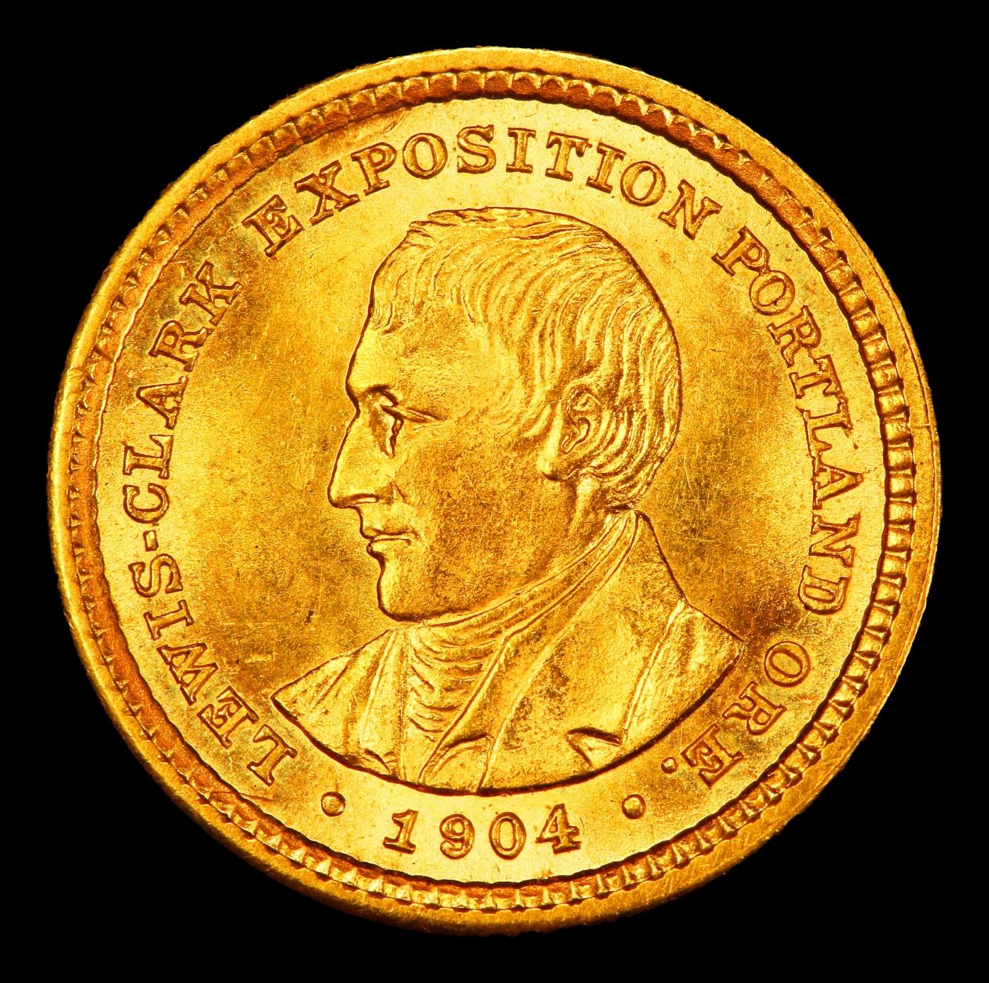 1904 Lewis & Clark Gold Commem Dollar 1 ms65+ SEGS