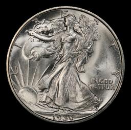 1936-d Walking Liberty Half Dollar TOP POP! 50c ms67+ SEGS