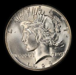 1928-p Peace Dollar $1 ms65 SEGS