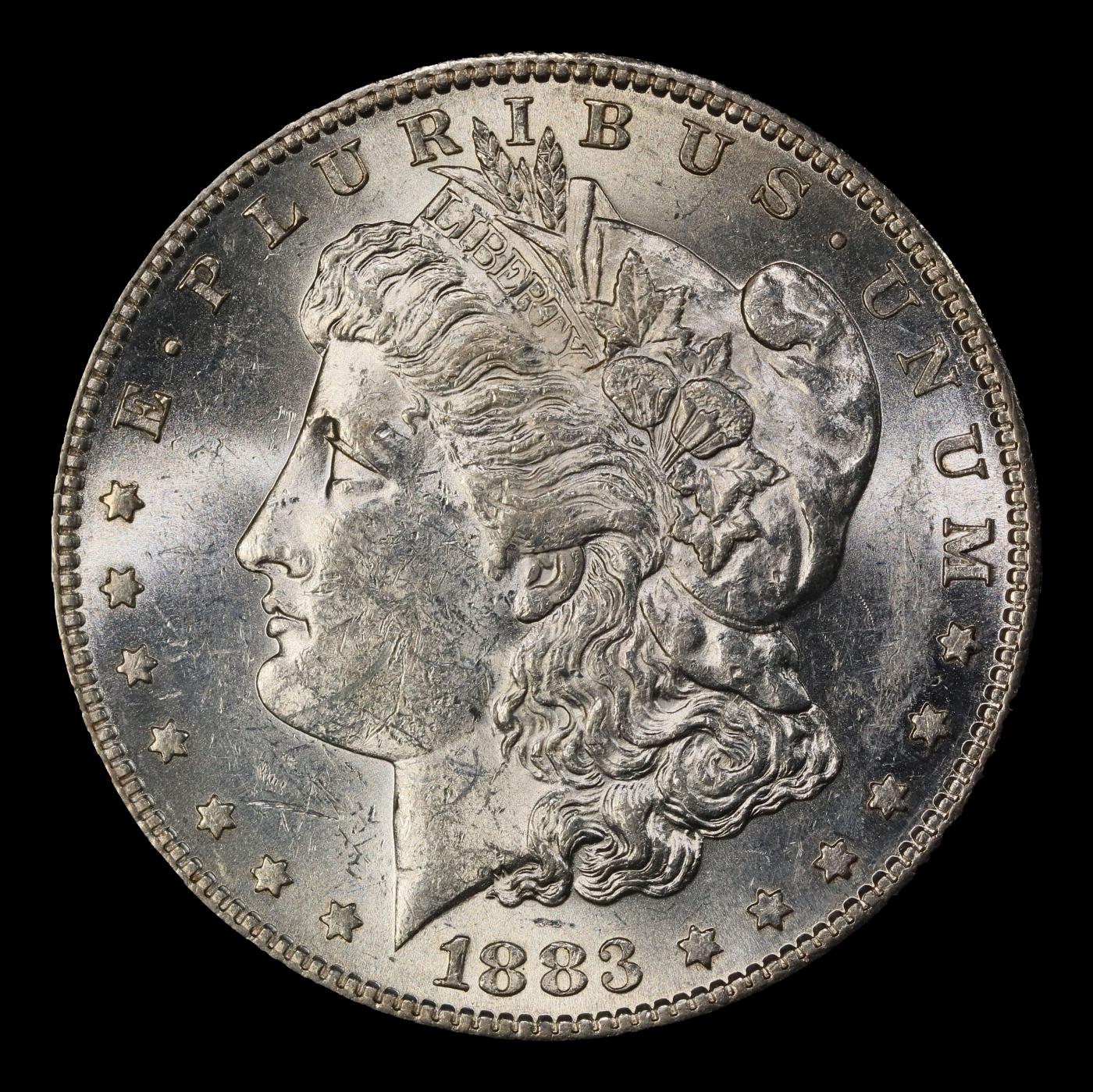 1883-s Morgan Dollar $1 ms62+ USCG