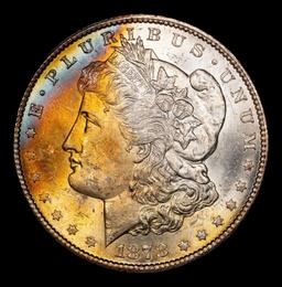 1878-cc Morgan Dollar Rainbow Toned $1 ms65+ SEGS