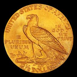 1927-p Gold Indian Quarter Eagle Near Top Pop! $2 1/2 ms65+ SEGS