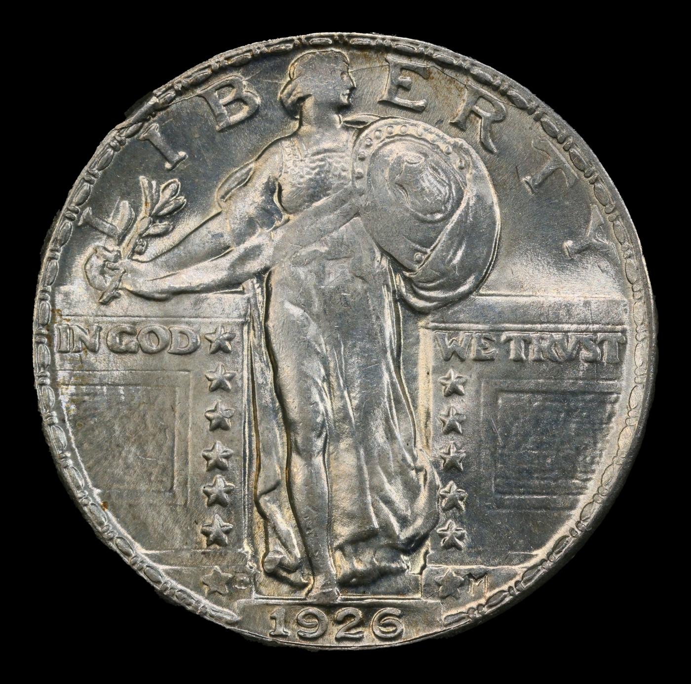 1926-d Standing Liberty Quarter 25c ms66+ SEGS