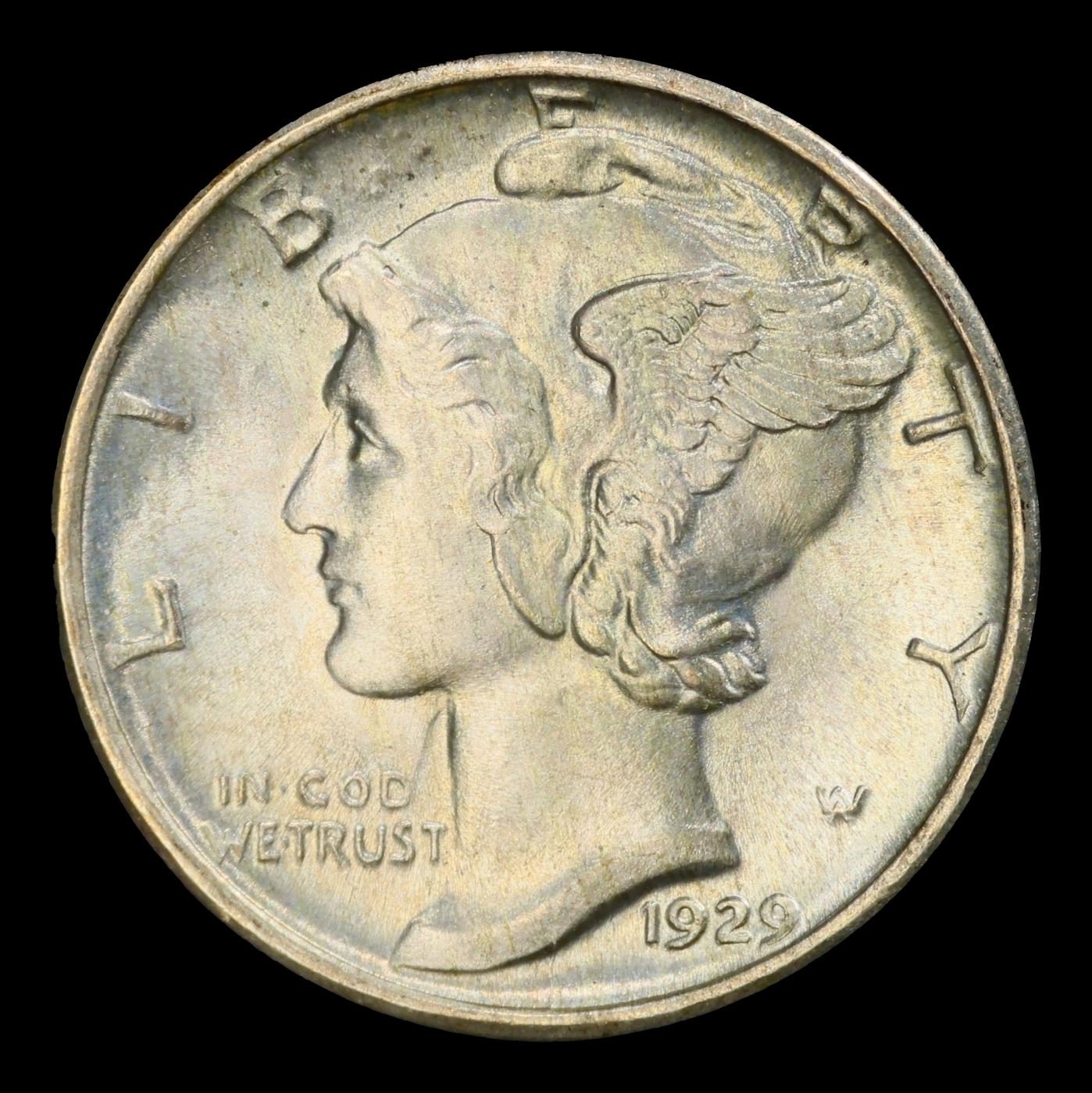 1929-s Mercury Dime TOP POP! 10c ms67+ FSB SEGS