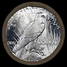 OR- Mixed Morgan/Peace SEARS UNC Dollar $1 Roll 10 1891/'P' Peace Ends