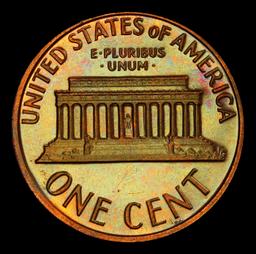PCGS 1976-s Proof Lincoln Cent Colorfully Toned 1c pr67 rb PCGS