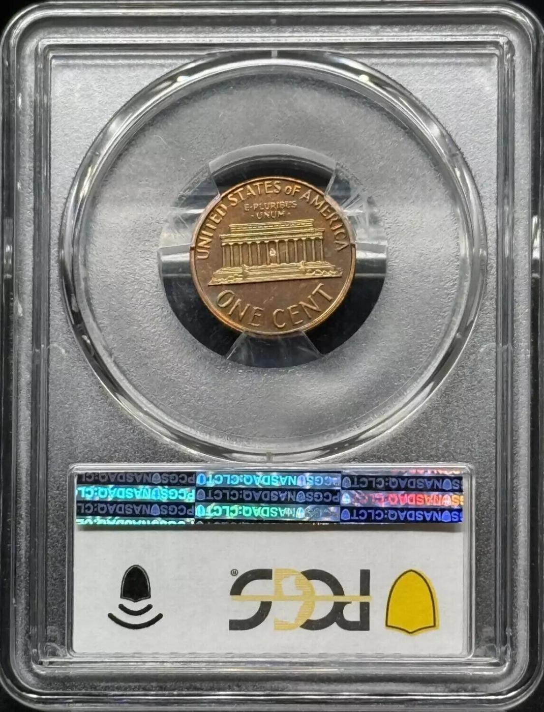 PCGS 1976-s Proof Lincoln Cent Colorfully Toned 1c pr67 rb PCGS