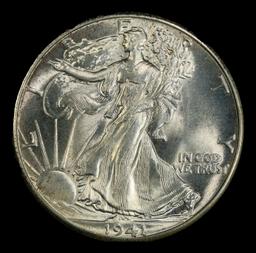 1941-p Walking Liberty Half Dollar 50c Grades ms65+