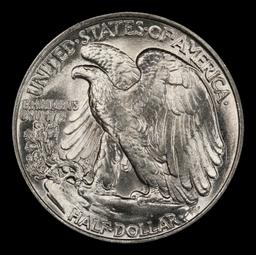 1937-p Walking Liberty Half Dollar 50c Grades ms66