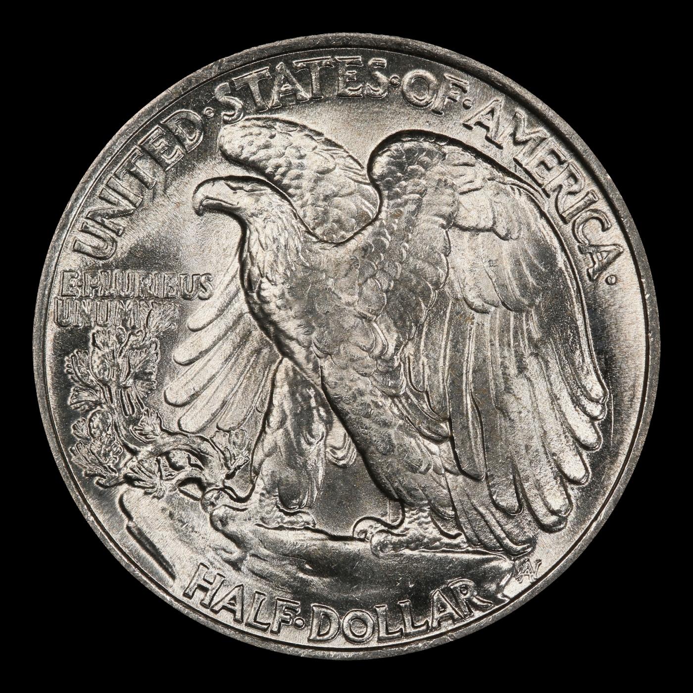 1937-p Walking Liberty Half Dollar 50c Grades ms66