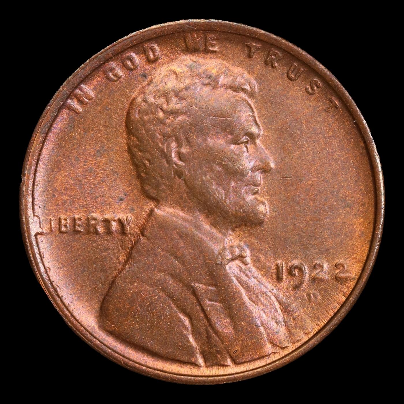 1922-d Lincoln Cent 1c ms66 rb SEGS