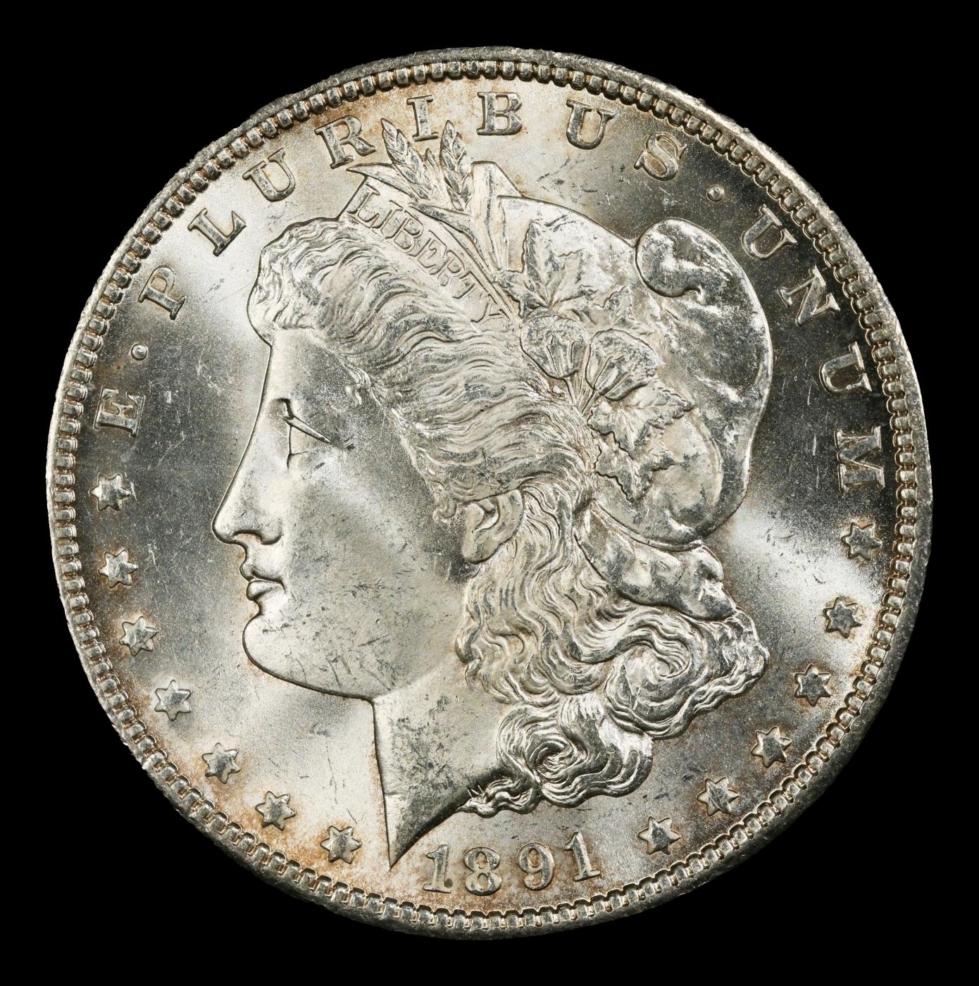 1891-cc Morgan Dollar $1 ms65+ SEGS