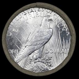 CO- UNC SEARS Peace Silver Dollar $1 10 Coin Roll 1935/'P' Rev End