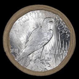 EO- 20 Coin SEARS Peace Silver $1 Roll Uncirculated Mystery 'P' Rev/'P' Rev Ends