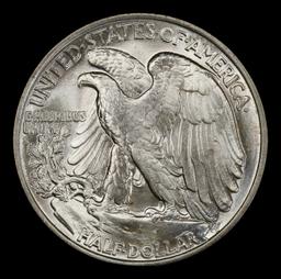 1947-p Walking Liberty Half Dollar Near Top Pop 50c ms67 SEGS