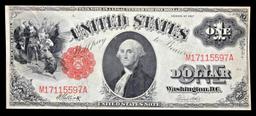 1917 $1 Large Size Legal Tender Note Grades Select AU Signatures Elliott/White