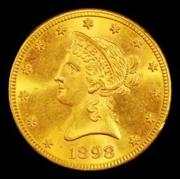 1898-s Gold Liberty Eagle Near Top Pop $10 ms65+ SEGS
