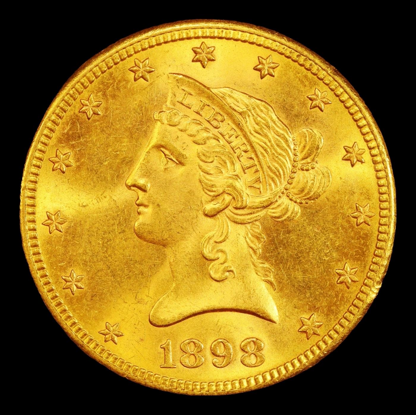 1898-s Gold Liberty Eagle Near Top Pop $10 ms65+ SEGS
