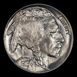 1916-p Buffalo Nickel Near Top Pop! 5c ms67 SEGS